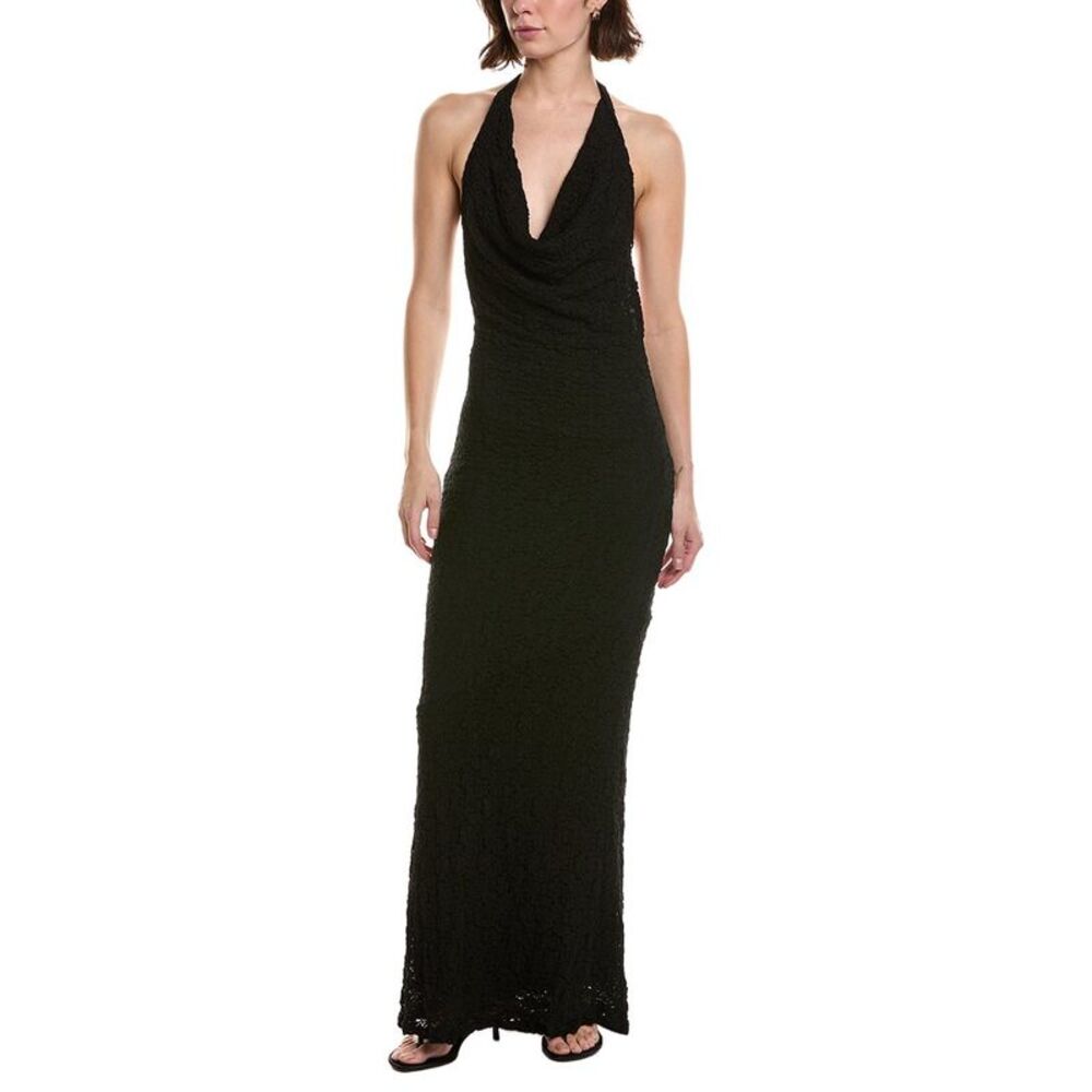 Nia Womens  Thalia Maxi Dress, Black